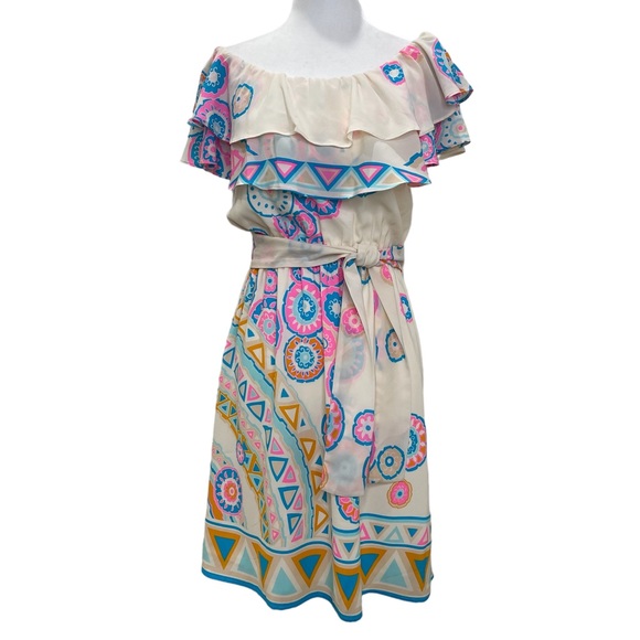 Julie Brown Bobbie Dress Off Shoulder - Picture 1 of 8